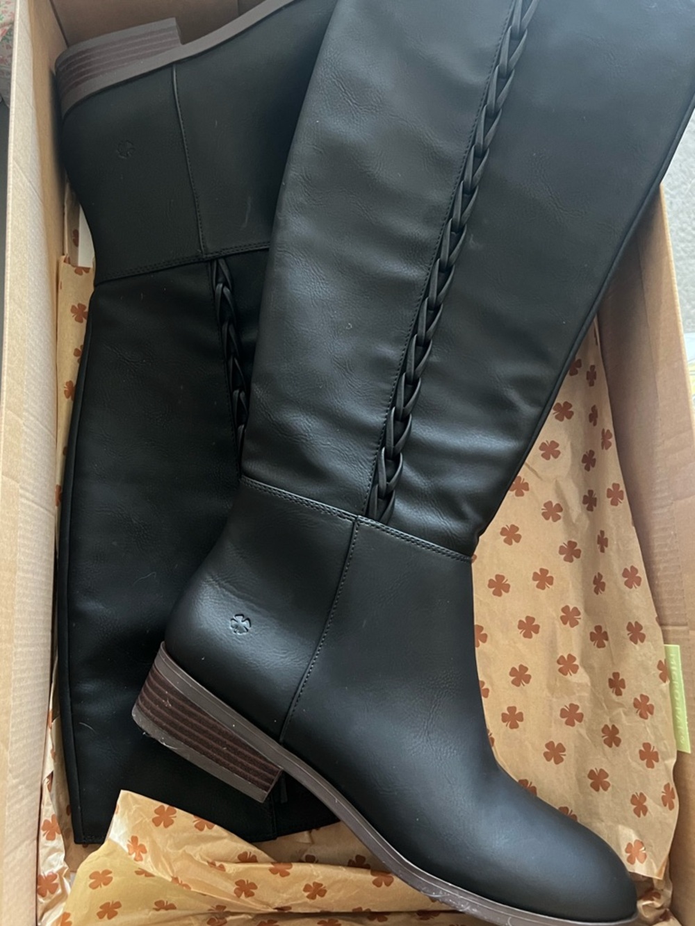 Lucky Brand Black Over-the-Knee Zip Boots - Picture 7 of 7